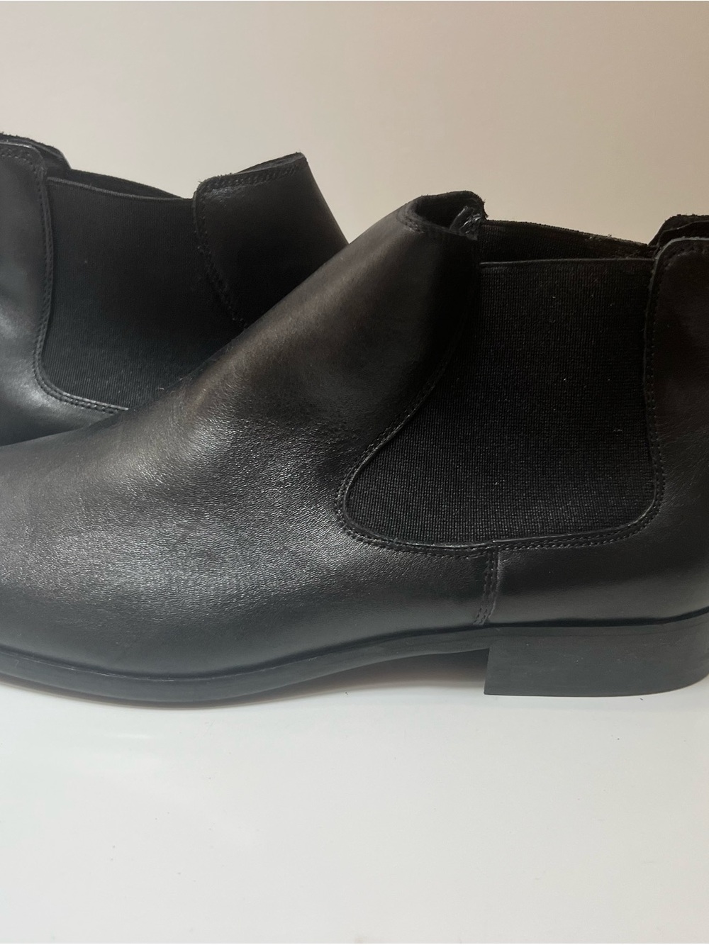 Minelli Men's Black Leather Chelsea Boots